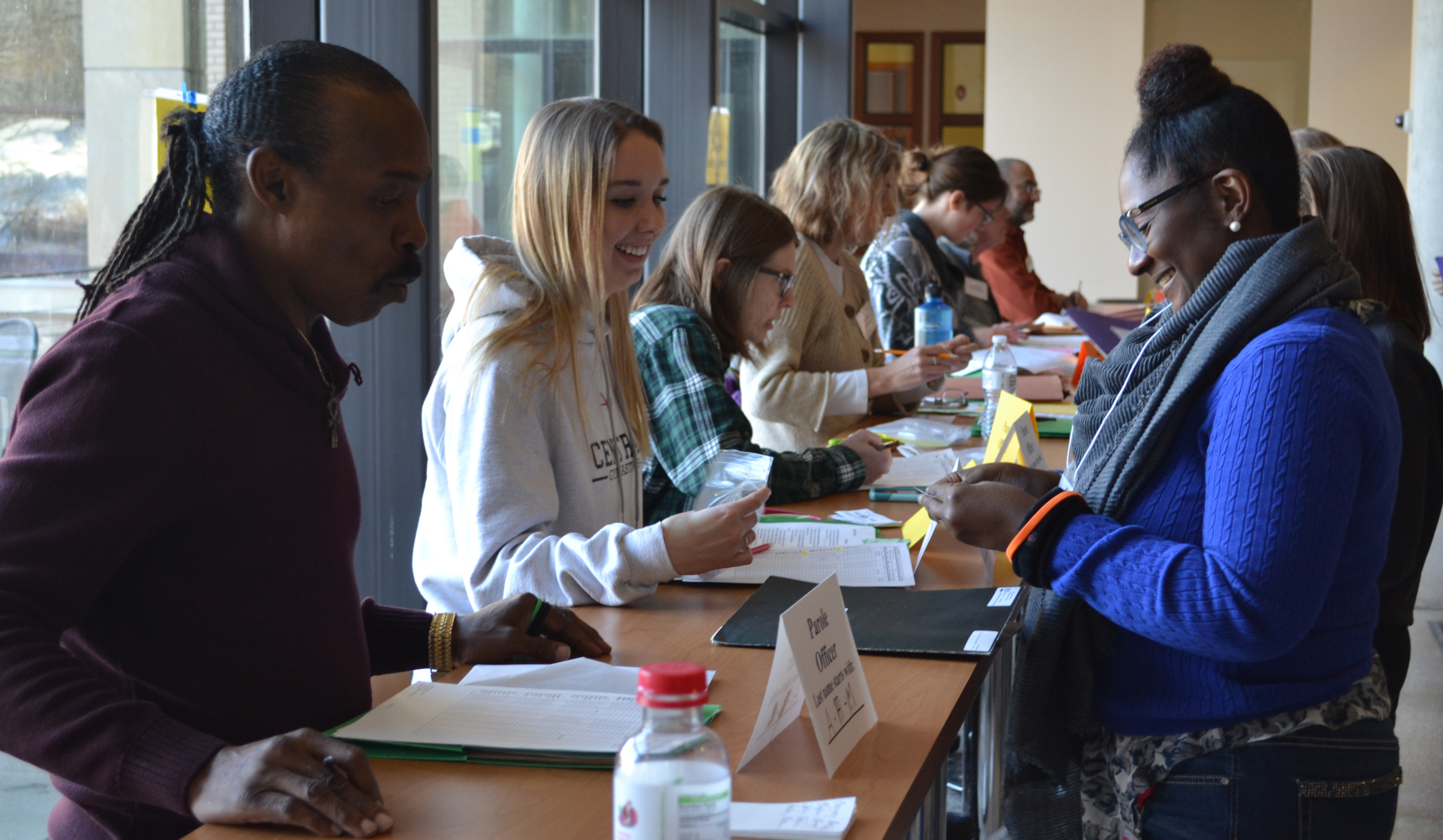 Participants in the Returning Prisoner Simulation