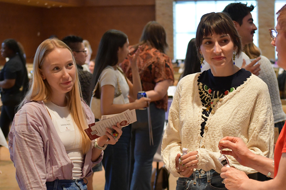 Students attend the new student orientation